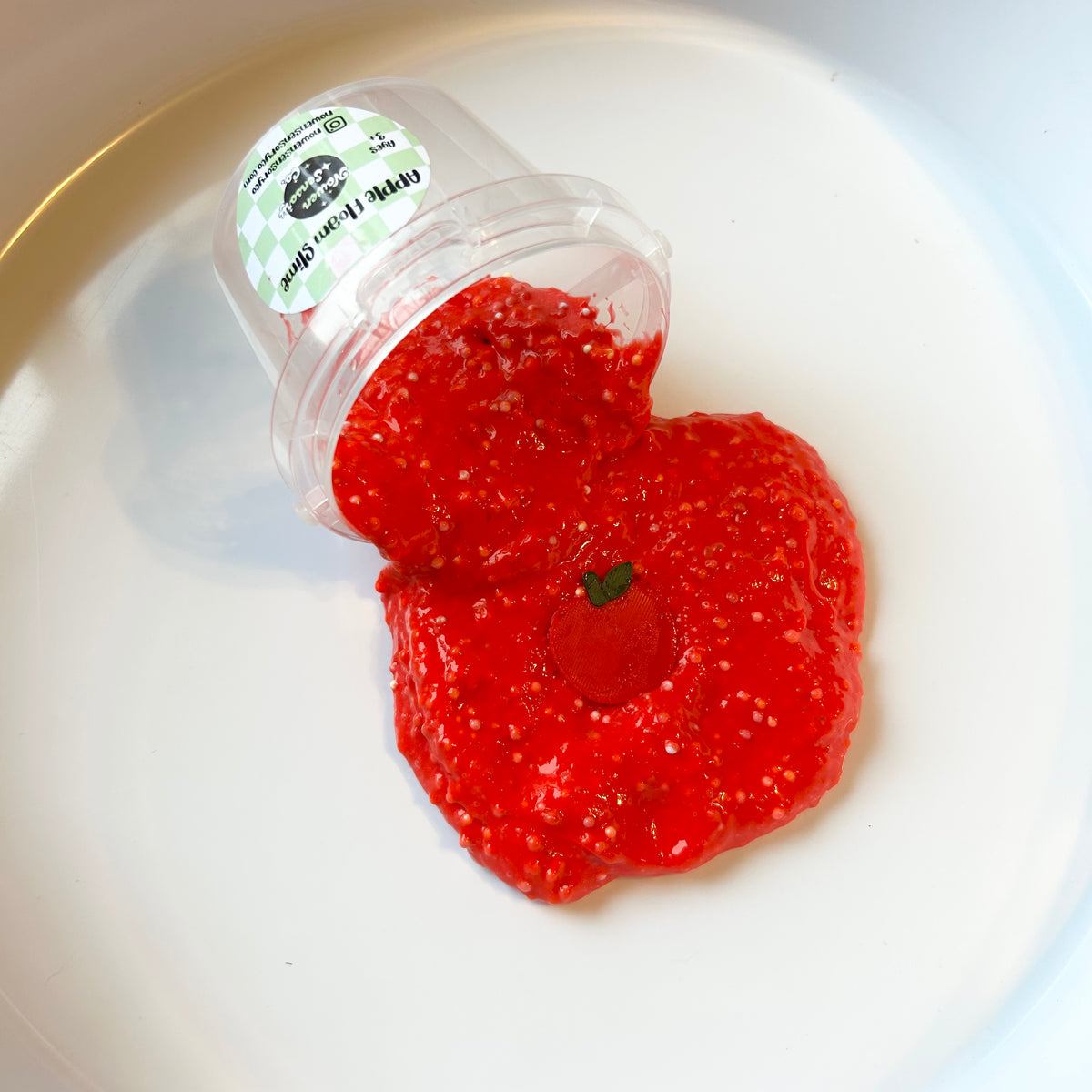 Apple Floam Slime Bucket