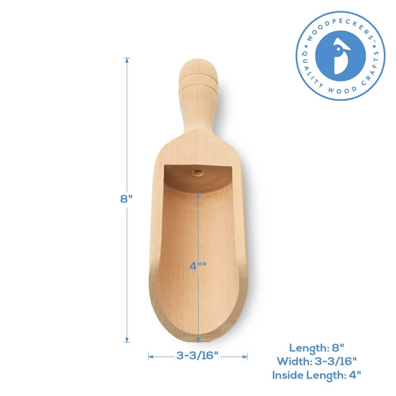 Wooden Scooper: 8"
