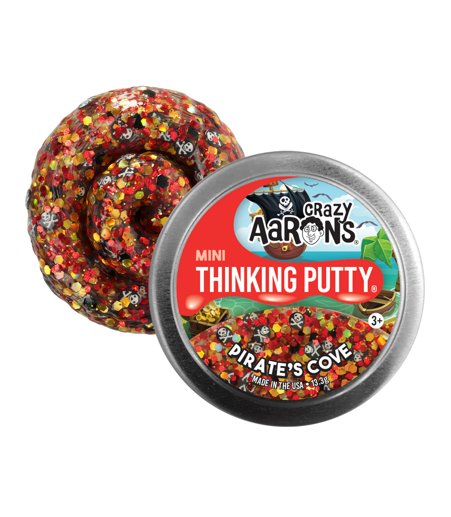 Mini Pirate's Cove - 2" Thinking Putty Tin