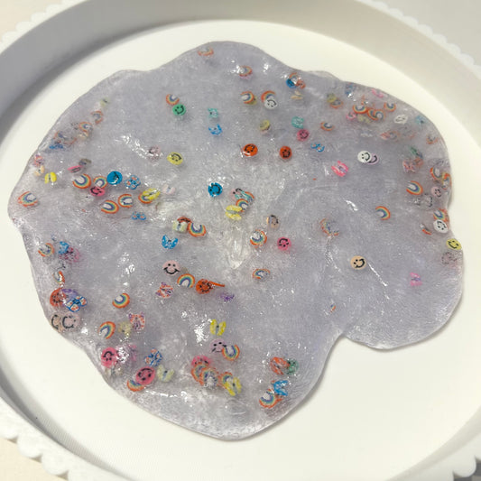 Glossy Grape Clear Slime