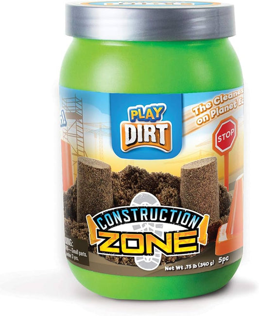 Construction Zone Play Dirt Jar
