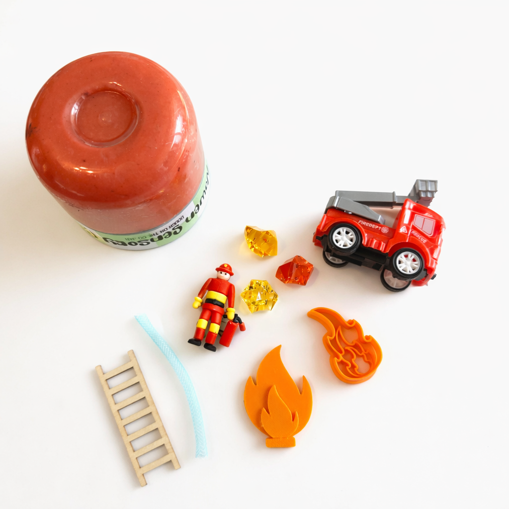 Firefighter Dough on the Go Jar