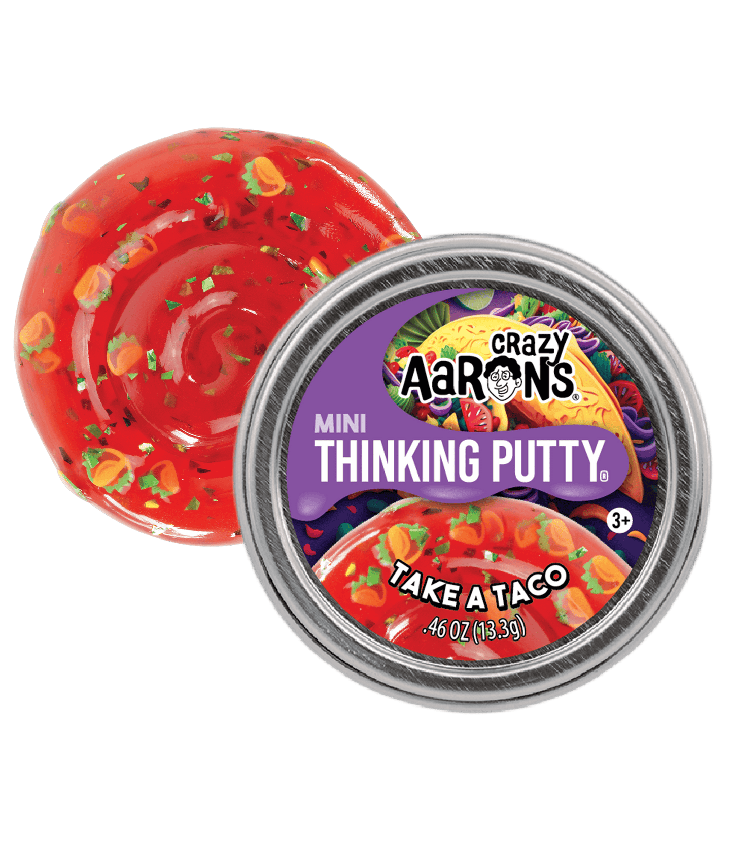 Mini Take A Taco - 2" Thinking Putty Tin
