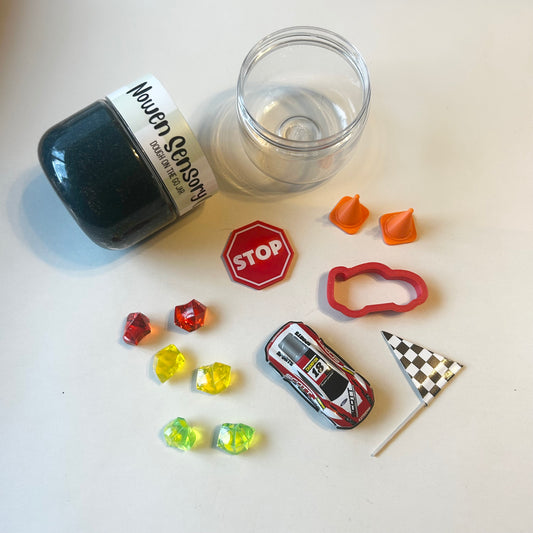Race Car Dough on the Go Jar