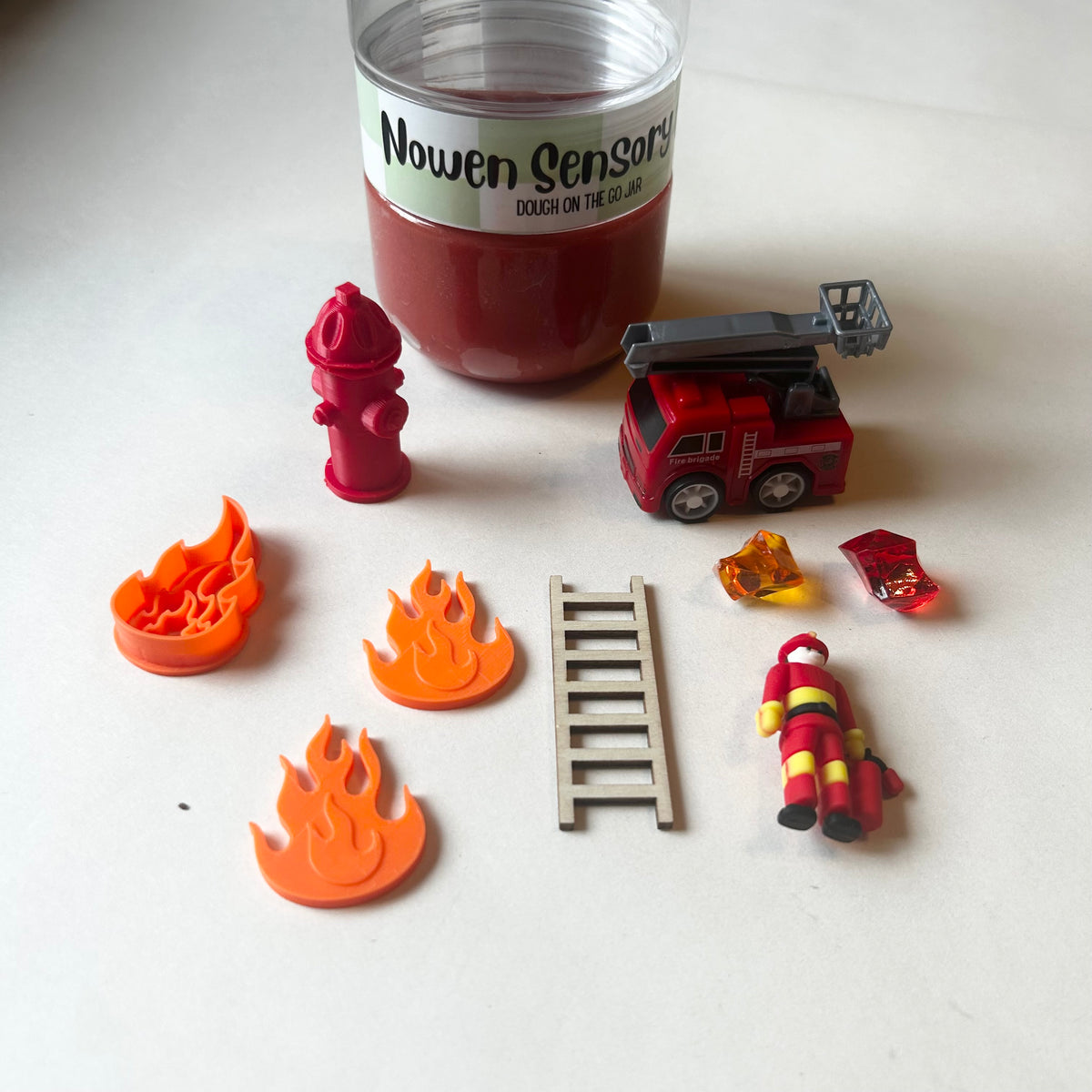 Firefighter Dough on the Go Jar