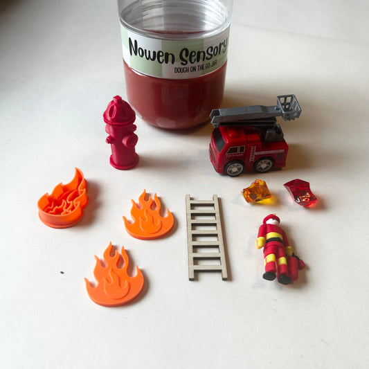 Firefighter Dough on the Go Jar