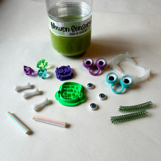 Make a Monster Dough on the Go Jar